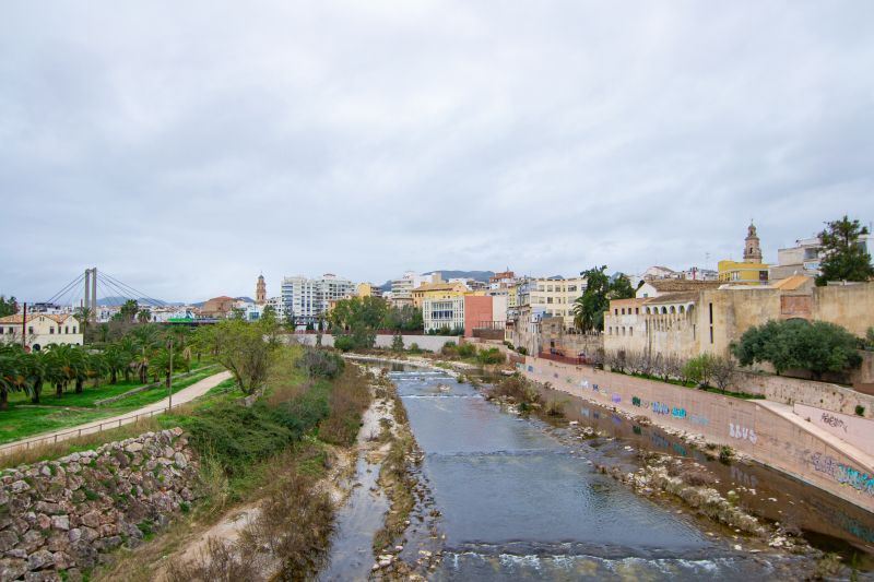 Cauce del río Serpis a su paso por Gandia